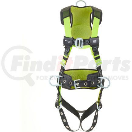 North Safety H5CC311122 Miller&#174; H500 Harness Construction Comfort, Tongue Buckle, Front/Side D Ring, L/XL