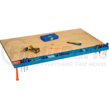 Global Industrial 319350 Global Industrial™ 60"W Workbench Tool Organizer and Sorting Tray - Blue