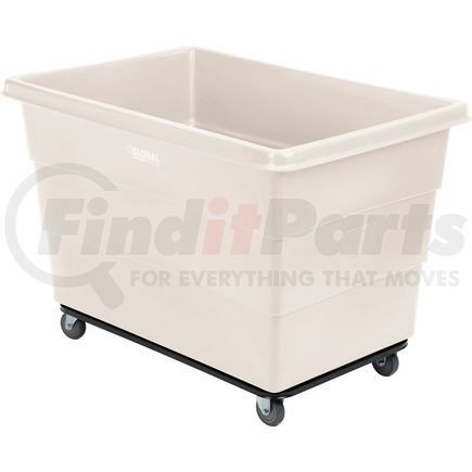 Global Industrial 800316WH Global Industrial&#8482; Plastic Bulk Box Truck, 20 Bushel, Steel chassis Base White