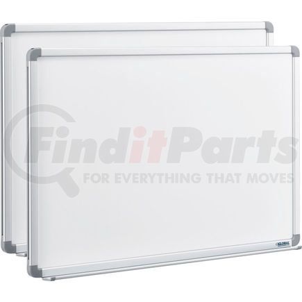 Global Industrial B880023PK Global Industrial&#8482; Magnetic Whiteboard - 36 x 24 - Steel Surface - Aluminum Frame - Pack of 2