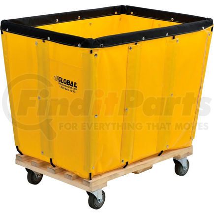 Global Industrial 800356YL Global Industrial&#8482; KD, 12 Bushel, Yellow Vinyl Basket Bulk Truck