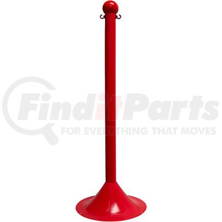 Global Industrial 91505 Mr. Chain Light Duty Plastic Stanchion Post, 41"H, Red