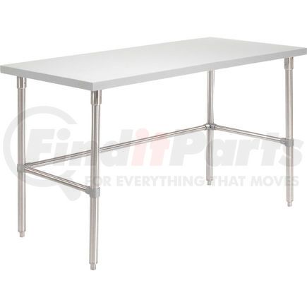 Global Industrial 253812 Global Industrial&#153; 60 X 30 Plastic Laminate Square Edge Workbench with Stainless Steel Legs