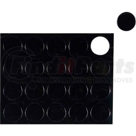 BI-SILQUE VISUAL COMMUNICATION PRODUCT, INC. FM1605 MasterVision Black Circle Magnets, Pack of 20