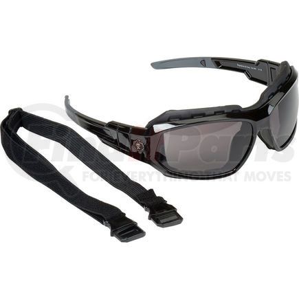 Ergodyne 56033 Ergodyne&#174; Skullerz&#174; Loki Safety Glasses/Goggles W/Fog-Off, Smoke AF Lens, Black Frame