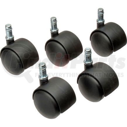 Global Industrial RP2023 Interion&#174; 50mm Regular Casters, 5 Per Set