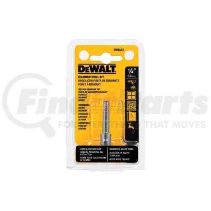 DEWALT DW5572 - ® diamond drill bit, , 1/4" diameter, for tile