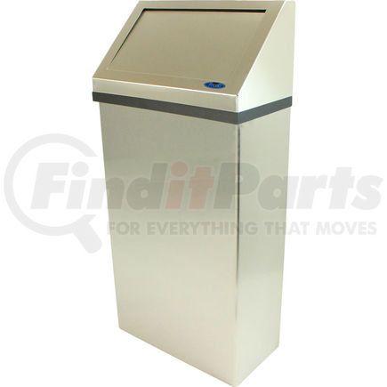 Frost Products 303-3NL Frost Stainless Steel Wall Mount Trash Can W/Spring Load Lid, 11 Gallon