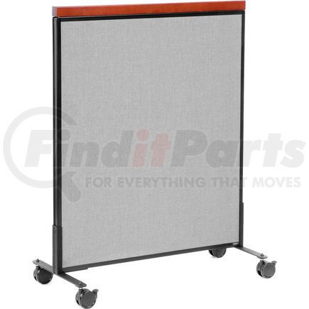 GLOBAL INDUSTRIAL 694967MGY Interion&#174; Mobile Deluxe Office Partition Panel, 36-1/4"W x 46-1/2"H, Gray