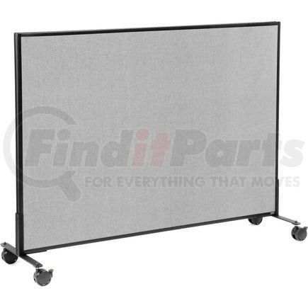 Global Industrial 694961MGY Interion&#174; Mobile Office Partition Panel, 60-1/4"W x 45"H, Gray