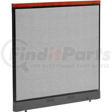 Global Industrial 277558PGY Interion&#174; Deluxe Office Partition Panel with Pass Thru Cable, 48-1/4"W x 47-1/2"H, Gray