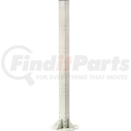 Global Industrial 752152BG Global Industrial&#8482; 81"H Steel Post with Fixed Base - Beige