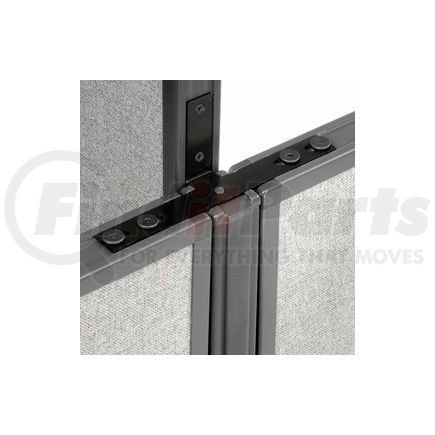Global Industrial 240254P Interion&#174; Low-High Three Way Kit For Two 64" Low Panel With Cable