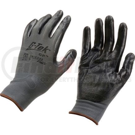 PIP Industries 34-C232/L PIP&#174; G-Tek&#174; GP&#153; Nitrile Coated Nylon Grip Gloves, Large, 12 Pairs
