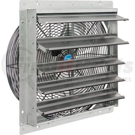 Global Industrial 294496 18" Exhaust Fan with Shutter - Direct Drive - 1/8 HP - Single Speed