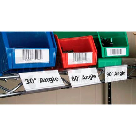 Aigner Index Inc WRS-1253 Angle-Vu WRS1253 Label Holder, Wire Shelving 3"W x 1-1/4"H (25 pcs/pkg)