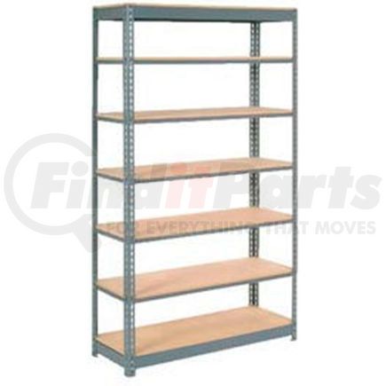Global Industrial 255577 Global Industrial™ Heavy Duty Shelving 48"W x 12"D x 96"H With 7 Shelves - Wood Deck - Gray
