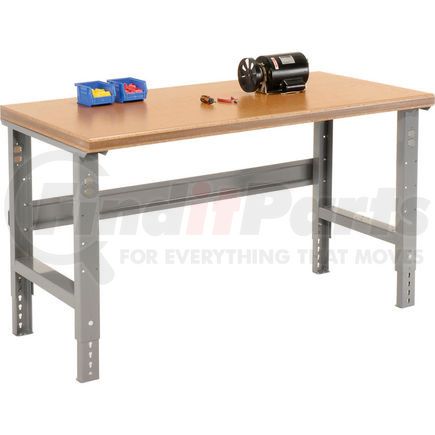 Global Industrial 183985 Global Industrial&#153; 72x30 Adjustable Height Workbench C-Channel Leg - Shop Top Safety Edge Gray