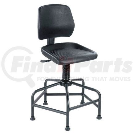 Global Industrial 516125 Interion&#174; Task Stool - Polyurethane - Black