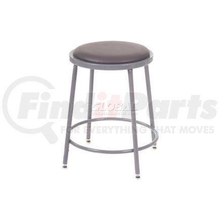 Global Industrial 506342 Interion&#174; Big and Tall Steel Shop Stool - Vinyl ¿ Gray