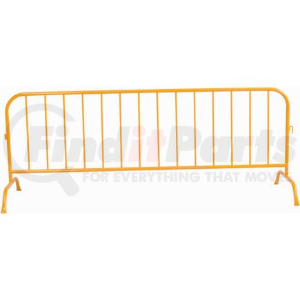 Global Industrial 652835 Global Industrial&#8482; Steel Crowd Control Barrier, 102"L x 40"H x 1-1/4"D, Yellow