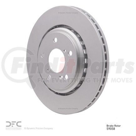 Dynamic Friction Company 604-59058 GEOSPEC Coated Rotor - Blank
