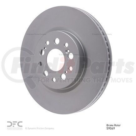 Dynamic Friction Company 604-59069 GEOSPEC Coated Rotor - Blank