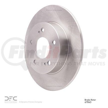 Dynamic Friction Company 604-67043 GEOSPEC Coated Rotor - Blank