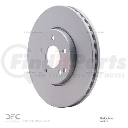 Dynamic Friction Company 604-63072 GEOSPEC Coated Rotor - Blank