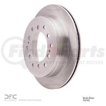 Dynamic Friction Company 604-76143 GEOSPEC Coated Rotor - Blank