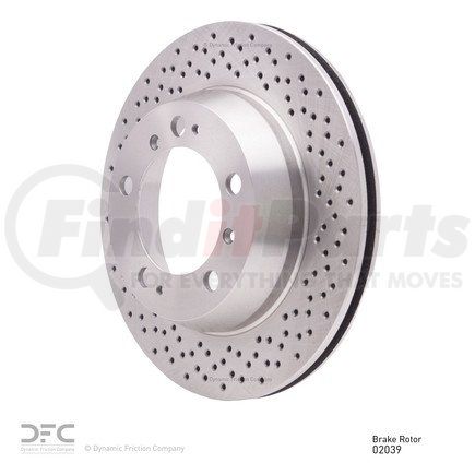 Dynamic Friction Company 620-02039 Disc Brake Rotor - Drilled