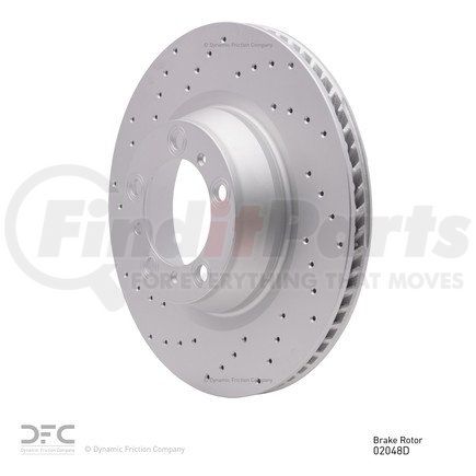 Dynamic Friction Company 620-02048D Disc Brake Rotor - Drilled