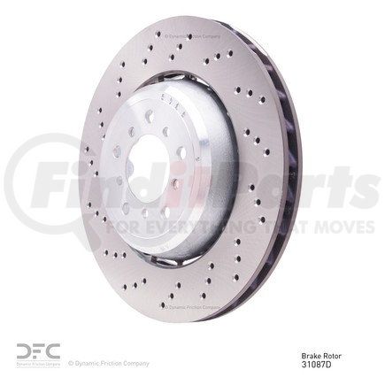 Dynamic Friction Company 62031087D Disc Brake Rotor - Drilled