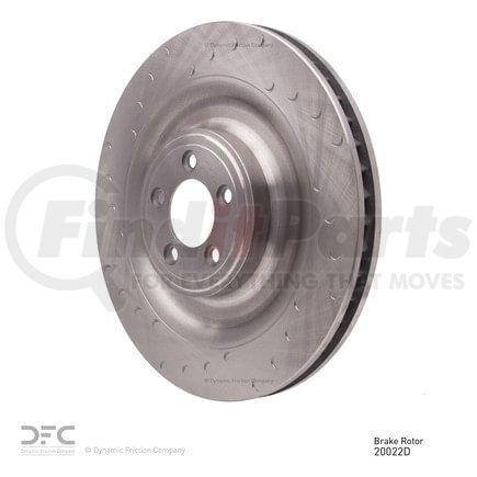 Dynamic Friction Company 610-20022D Disc Brake Rotor - Slotted