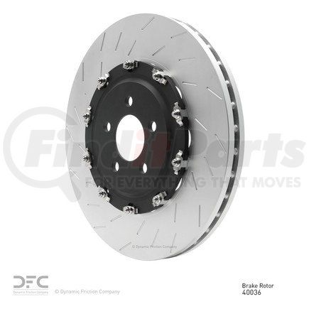 Dynamic Friction Company 610-40036 Disc Brake Rotor - Slotted