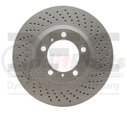 Dynamic Friction Company 624-02052D GEOSPEC Coated Rotor - Drilled