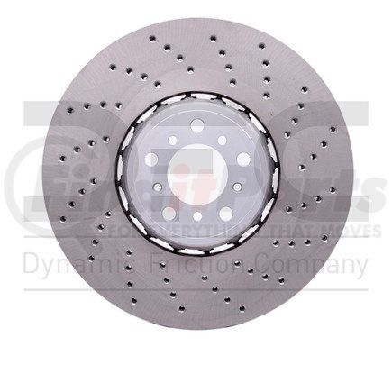 Dynamic Friction Company 62431153D DFC GEOSPEC Coated Rotor - Drilled