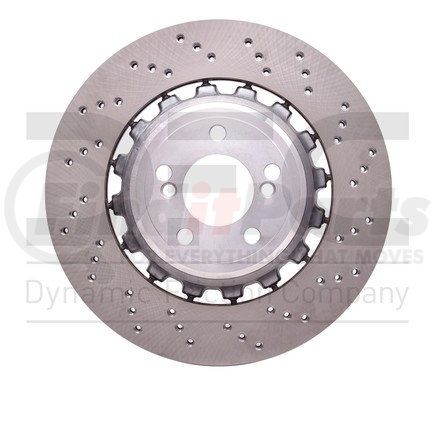 Dynamic Friction Company 62431155D DFC GEOSPEC Coated Rotor - Drilled