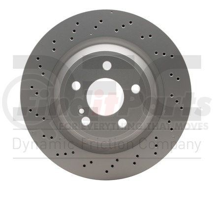 Dynamic Friction Company 624-63102 GEOSPEC Coated Rotor - Drilled