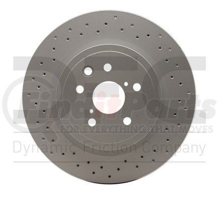Dynamic Friction Company 624-75025 GEOSPEC Coated Rotor - Drilled