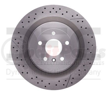 Dynamic Friction Company 630-63141 Disc Brake Rotor - Drilled and Slotted