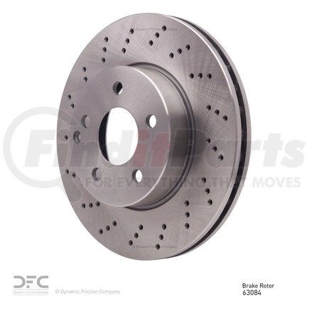 Dynamic Friction Company 620-63084 Disc Brake Rotor - Drilled