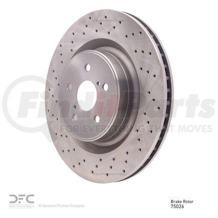 Dynamic Friction Company 620-75026 Disc Brake Rotor - Drilled
