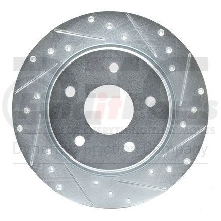 Dynamic Friction Company 631-40109R Brake Rotor - Drilled and Slotted - Silver