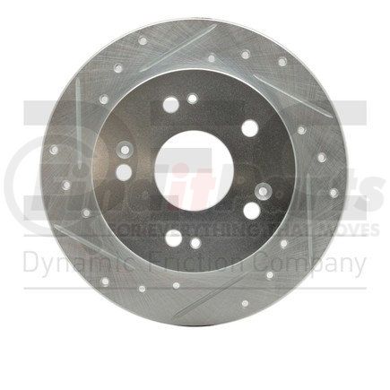 Dynamic Friction Company 631-59024L Brake Rotor - Drilled and Slotted - Silver