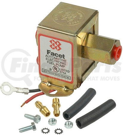 Facet Fuel Pumps FEP42SV Electric Fuel Pump - 12 Volt, 1.5-4.0 PSI, 25 GPH, 1/8-27 Internal Fitting