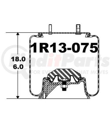 Continental AG 1R13-075 [FORMERLY GOODYEAR] Air Spring Rolling Lobe