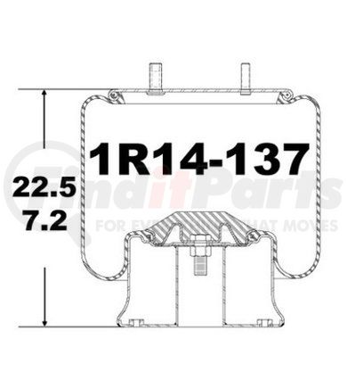 Continental AG 1R14-137 [FORMERLY GOODYEAR] Air Spring Rolling Lobe