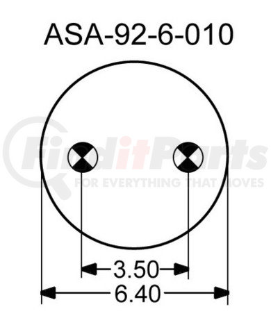 Continental AG 2B9-218 Air Spring - Formerly Goodyear (ContiTech 64553, Stemco Super Cushion)