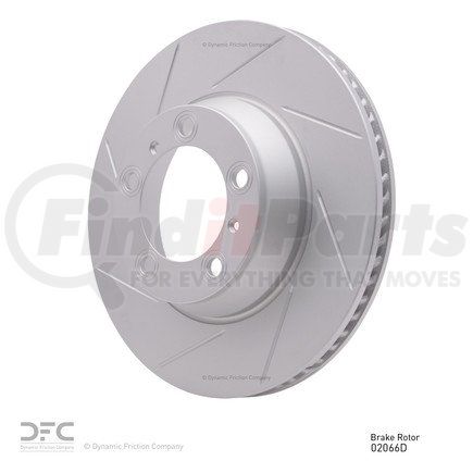 Dynamic Friction Company 910-02066D Hi-Carbon Alloy Rotor - Slotted